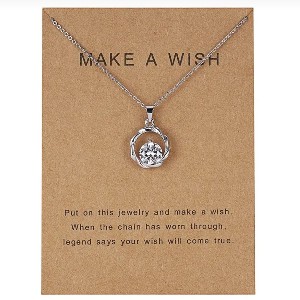 🏷SALE. FINAL PRICE. Make a Wish Natural Stone necklace NWT. Fast Ship